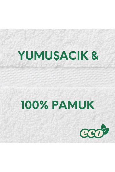 Strauss Eco Series Luxury Hotel Quality White Hand and Face Towel – Oeko Tex Certified