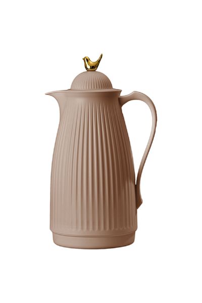 Bien Servi Elegant Design Plastic Vacuum Flask Sand 1 Liter
