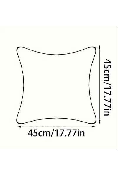 DECORA CASA HOME COLLECTİON (1 ΤΕΜ) Ριγέ Σούπερ Μαλακό Λούτρινο Κάλυμμα Ριχτάρι 43x43cm