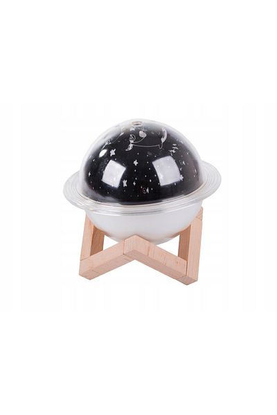 zola Umidificator aromaterapie, model planeta, proiectii acvatice, RGB, 250 ml, 2.5W, USB, 14x14 cm