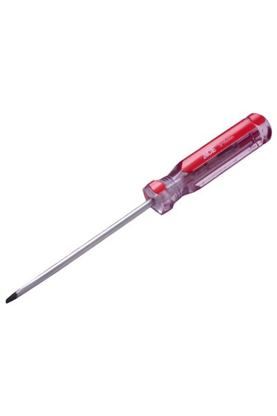 ACE CRV Shaft Magnetic Tip Screwdriver Red and Silver 5 x 100mm