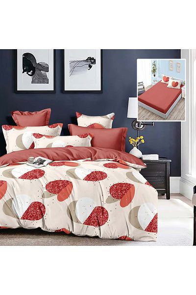PATONE Finet bed linen, fitted sheet 160x200cm, 6 pieces, double bed, Pucioasa, RAH160-171