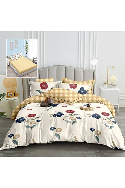 PATONE Finet bed linen, fitted sheet 160x200cm, 6 pieces, double bed, Pucioasa, RAH160-170