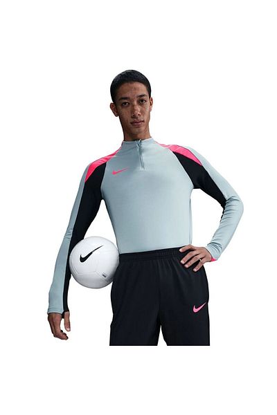 Nike Men's Football Long Sleeve Training Top Dri-Fit Strike Drill Top Blue Training Top