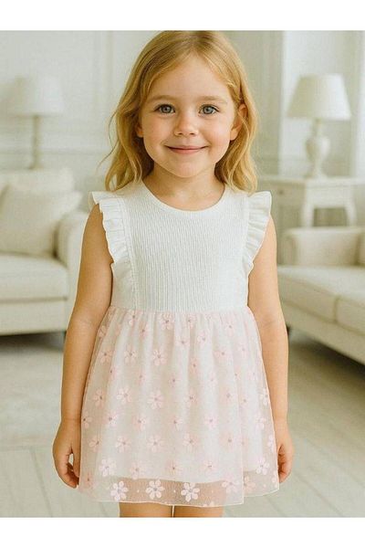Zekids Girl's Floral Patterned Dress