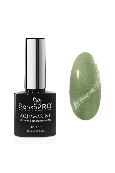 SensoPRO Milano Oja semipermanentă Aquamarine SensoPRO Milano 10ml, Verde Cascadă