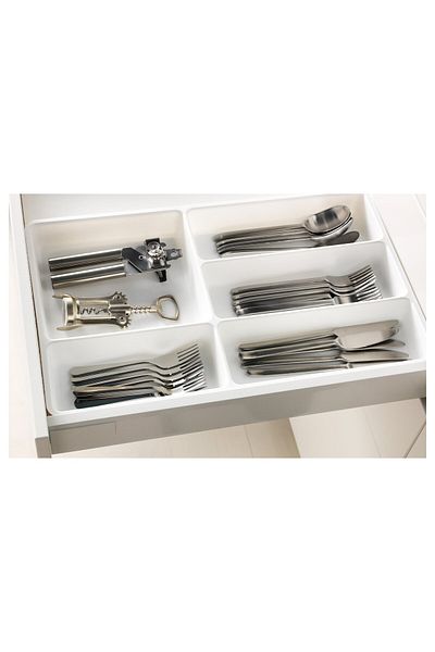 IKEA STÖDJA Cutlery tray, white, 31 x 50 cm