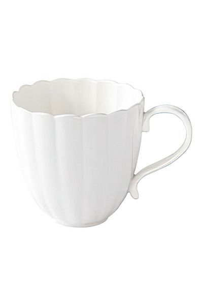 EasyLife Easy to Clean Round Shape Smooth Surface Coffee Mug White 350 ml