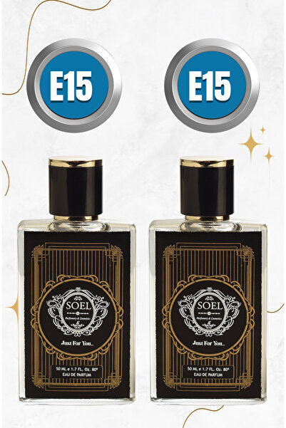 Soel Parfüm E15 Erkek Parfüm 50 ML EDP (2 ADET)