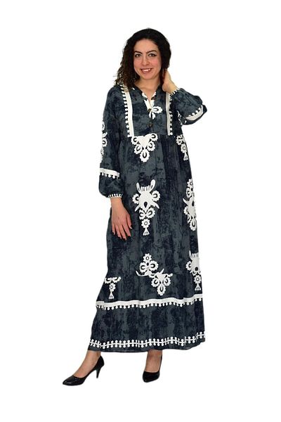 BAGLAN Women's Sleeve Elastic V-Neck Dress Bgl-St04642