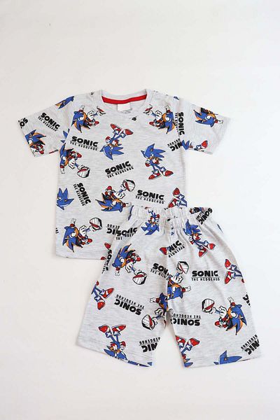Pijamella Boy's Patterned Capri Basic Suit