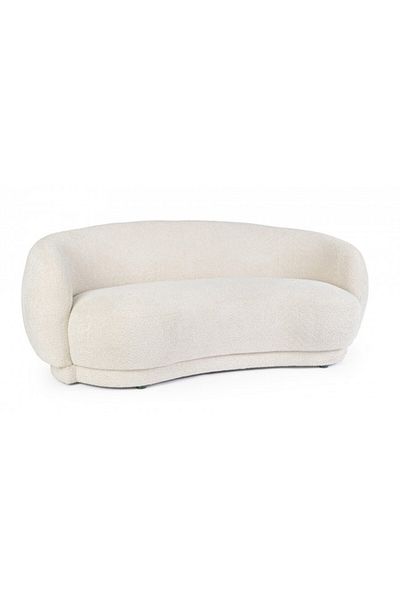 Bizzotto Canapea textil crem Tecla 191x93x73 cm