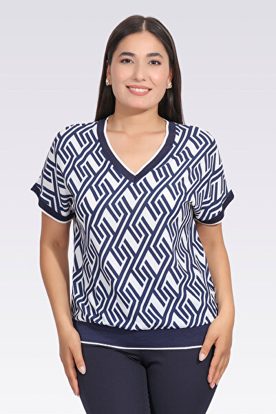 TOLGA SARAÇOĞLU 10389 ΜΠΛΟΥΖΑ ΜΕ ΣΧΕΔΙΟ ΜΕ ΛΕΠΤΟΜΕΡΗ ΣΧΕΔΙΑΣΜΟ ΜΕ ΣΤΡΙΓΓΙΑ ΜΠ...