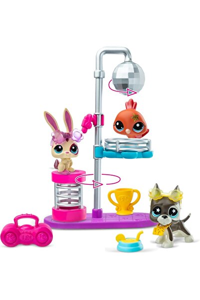 Littlest Pet Shop LPS Minişler Seri 3 Disco Nights Oyun Paketi Seti