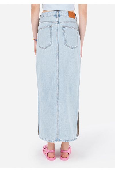 Colin's Fusta albastră pentru femei, slim fit, cu fermoar