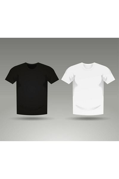 FUNSTYLE Συσκευασία 2 μαύρων και άσπρων μπλουζών μεγάλου μεγέθους