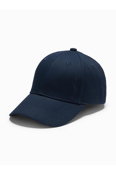 OMBRE Herren Baseballcap mit dekorativer Stickerei - Marineblau V4 OM-ACCS-0102