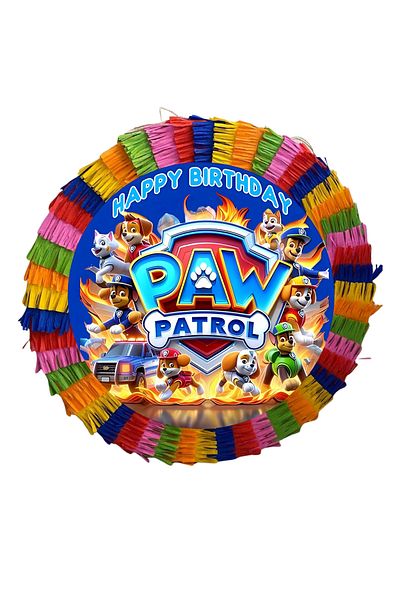 OEM Pinata pentru petreceri, 35 cm, multicolora, model Paw Patrol (Patrula Catelusilor)