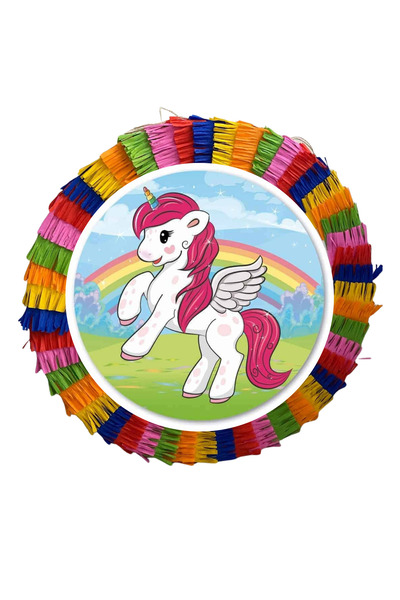 OEM Pinata pentru petreceri, 35 cm, multicolora, model Unicorni