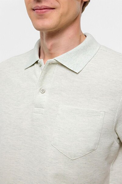 SÜVARİ Cavalerist Loose Cut Pocket Dobby Soft Textured T-Shirt