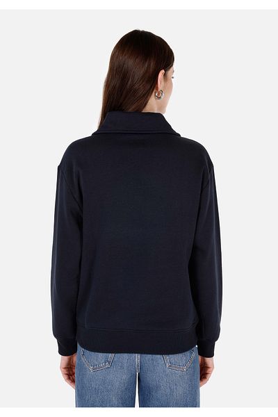 Colin's Dámská námořnická modrá mikina Regular Fit na zip s výšivkou