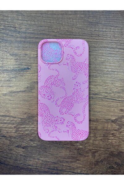 Newon حافظة هاتف من السيليكون لهاتف آيفون 13/14 بطبعة ليوبارد/فارس مخملية داخ...