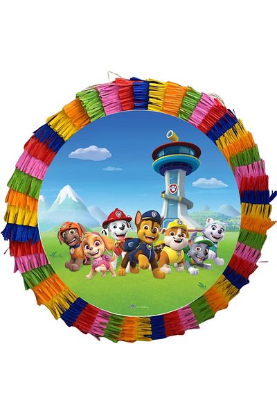 OEM Piniata pentru petreceri, 35 cm, multicolora, model Paw Patrol (Patrula Catelusilor)
