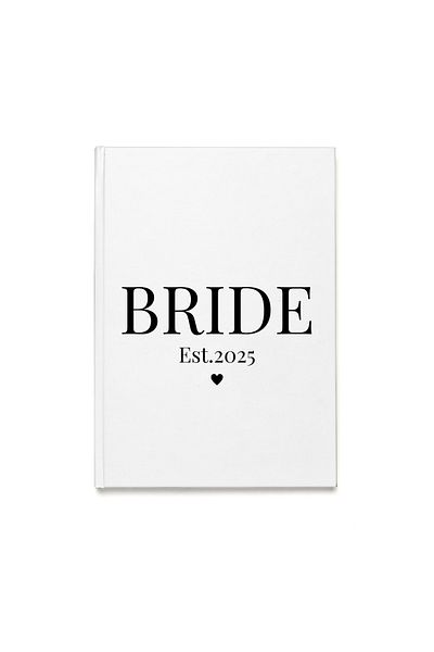OEM Agenda/Journal for wedding organization, bridal memories, 100 sheets, white sheet, Bride 2025 model