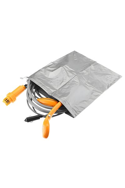 Generic Set Dus Auto Electric Portabil Pentru Camping, 12 V, Cablu Alimentare 4.5 M, Culoare Portocaliu