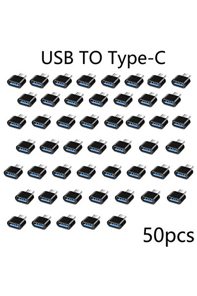 Choice محول بيانات USB 3.0 ذكر OTG A أنثى من 50 قطعة باللون الأسود لأجهزة Mac...