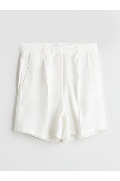 LC Waikiki Loose Fit Linen Blend Women's Shorts