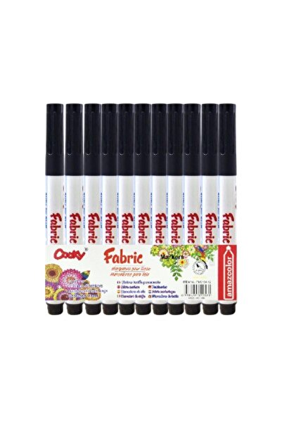 Linea Cooky Tekstil T-Shirt Kalemi 12 li Blister Siyah (FM018)