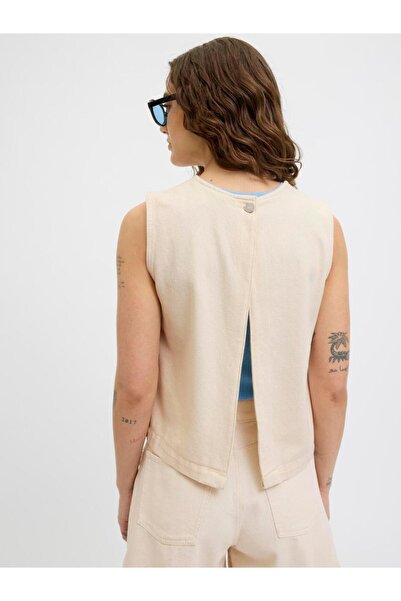 Jack & Jones Women's Denim Blouse with Detail on the Back - Dora