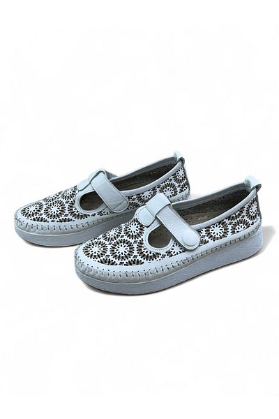 PATRON SHOES Genuine Leather Orthopedic Sole Velcro Women's Shoes