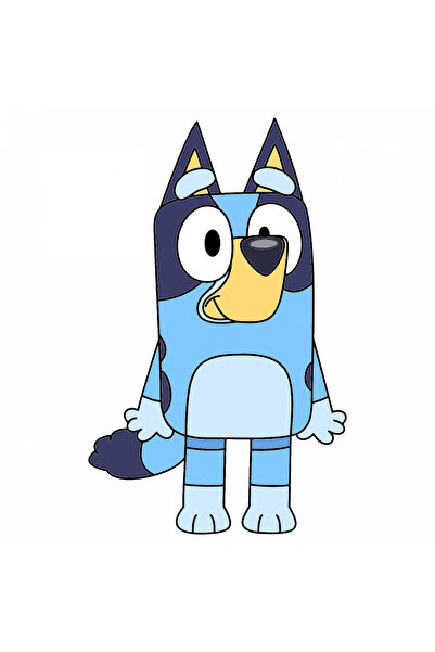 INOVATIX Set de 8 piese, Sticker Scared Bluey Heeler, INOVATIX®. 6 cm