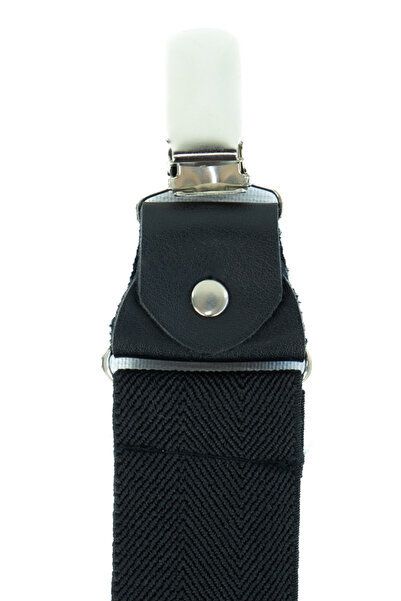 Oppland Men's Pants Strap Strong Hold Metal Clip Flat Durable Anti-Slip Leather Tip Design