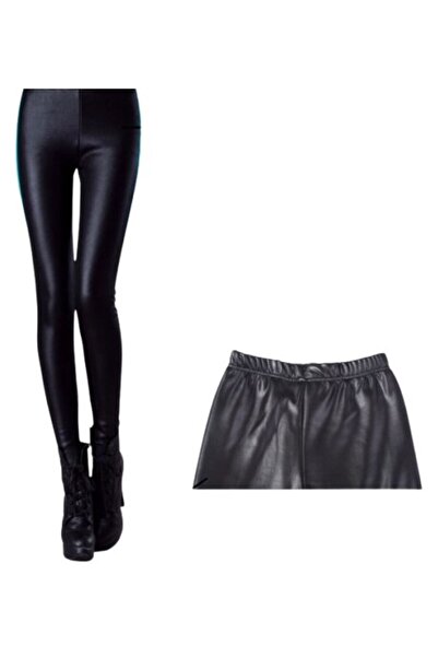 HOZRO HOZRO Faux Leather Leggings with Fur, Size S – Elegance and Comfort for the Cold Season