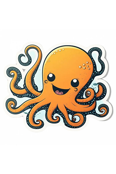 INOVATIX Σετ 8 τεμαχίων, Αυτοκόλλητο Χταποδιού, INOVATIX®. 6 εκ.