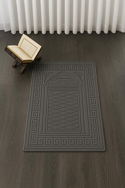 Miabella Home Prayer Rug Knee Non-Pain Velvet Non-Slip Base Embossed, Embroidered, Special Soft Base 100% Cotton
