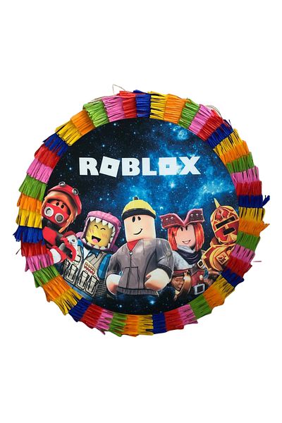 OEM Pinata pentru petreceri, 35 cm, multicolora, model Roblox, umplutura inclusa