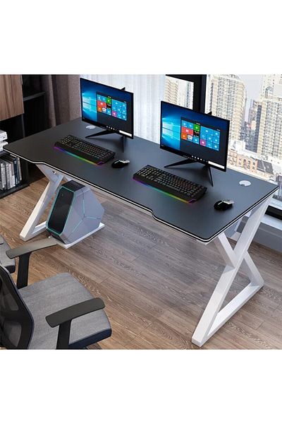 CHOOSEAX Office Furniture EGO-140*60*H75cm-WHITE/BLACK