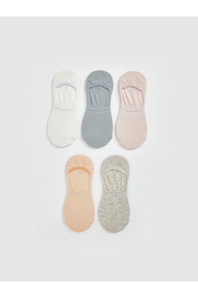 LC Waikiki Women's Plain Ballerina Socks 5-Pack