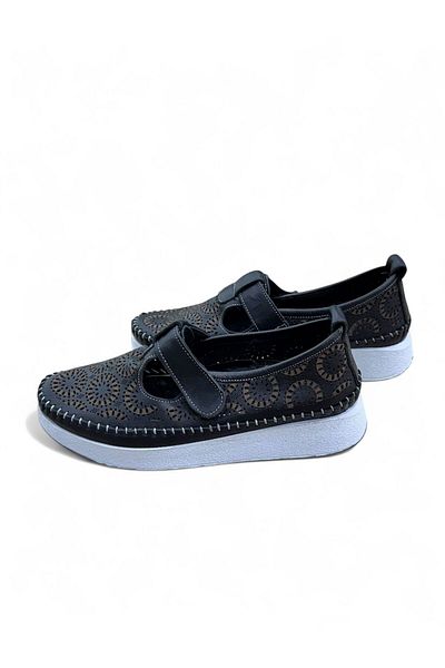PATRON SHOES Genuine Leather Orthopedic Sole Velcro Women's Shoes