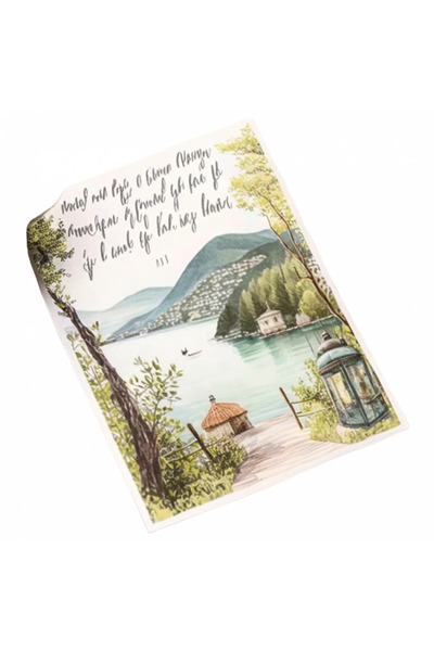 INOVATIX Set de 8 autocolante pentru cărți poștale cu peisaj montan, INOVATIX...