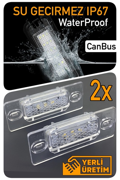 Led Edition Volkswagen Vw Tiguan 5N Canbus Led Plaka Aydınlatma Ledi Lambası