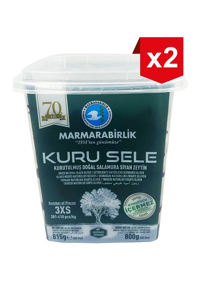MarmaraBirlik Kuru sele olives 3XS 800 g x2PCS