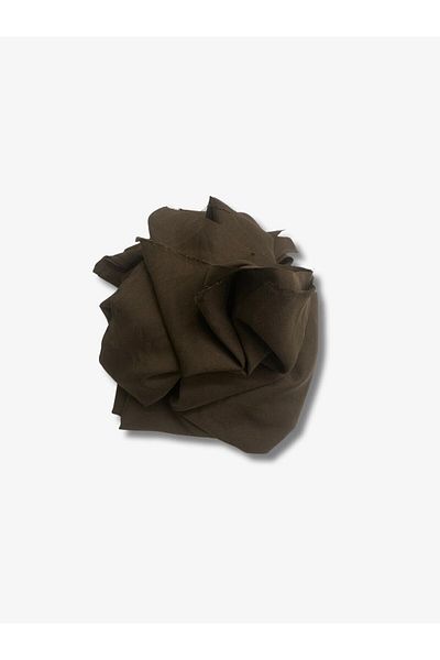 Yiğit Kumaş Crepe Fabric with Sand, Piece 400X150 cm Brown