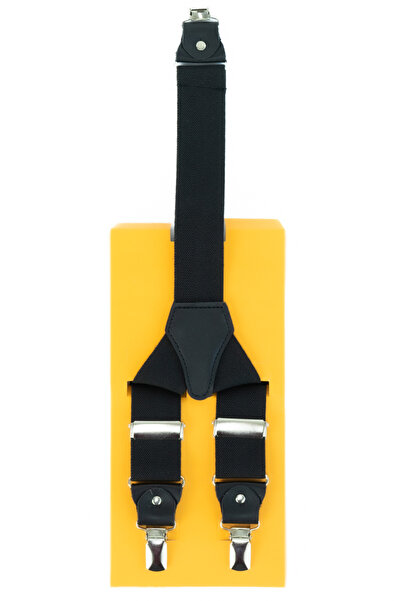 Oppland Men's Pants Strap Strong Hold Metal Clip Flat Durable Anti-Slip Leather Tip Design