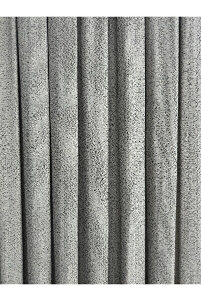 Erdoğanlar Koza Κουρτίνα φόντου από ύφασμα Bohemian ανοιχτό γκρι 1/3 πιέτες