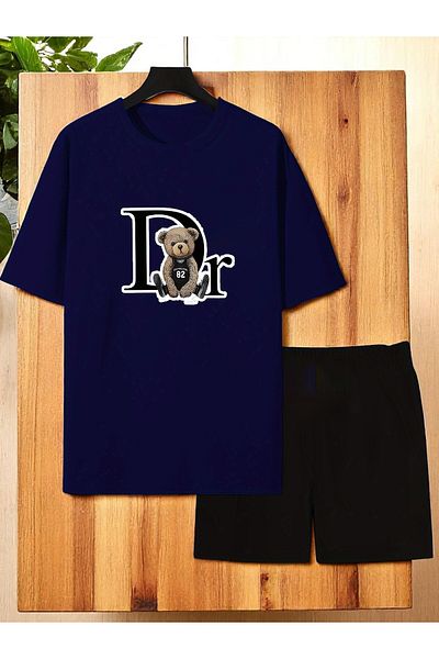uyguntarz Unisex Σετ σορτς μπλουζάκι με στάμπα Dr. AYI Design